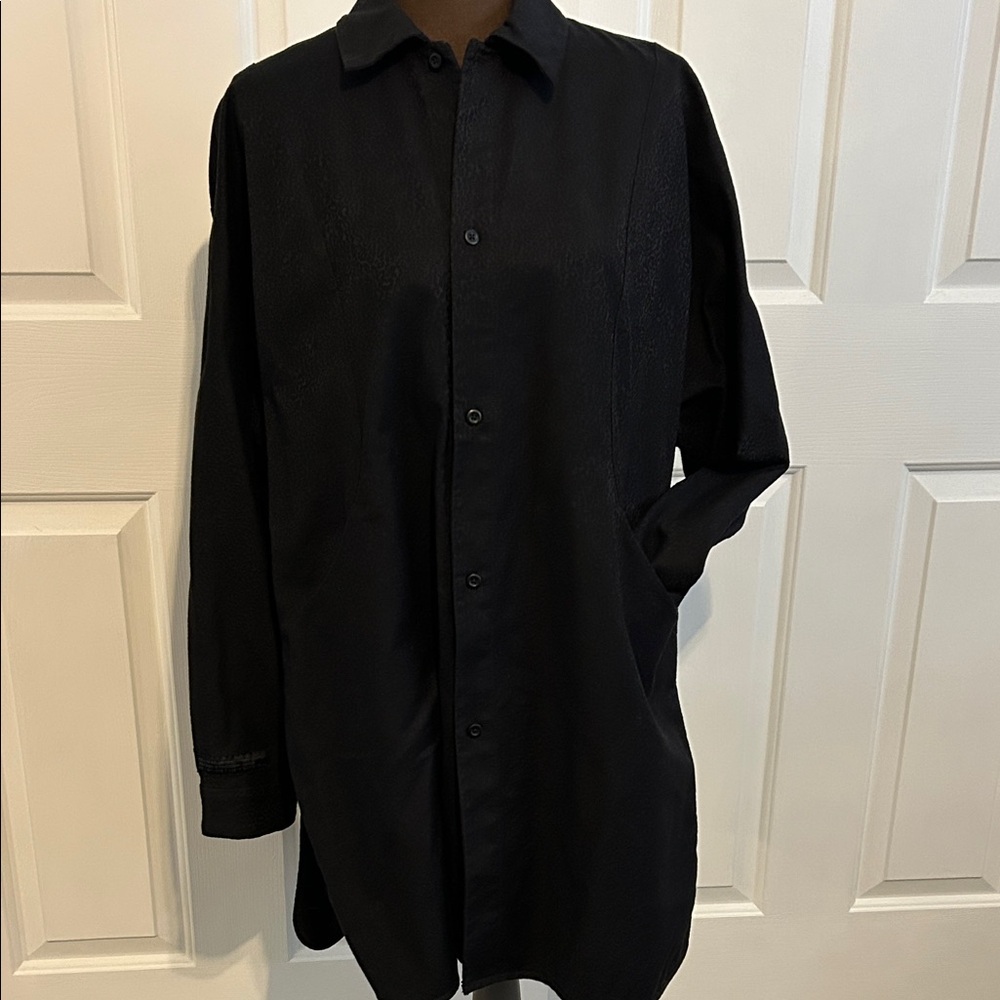lululemon Lab Black Textured Lab Shirt/mini dress 🖤